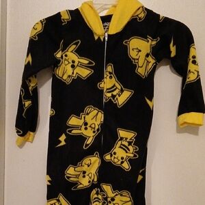 Pikachu Black and Yellow Kids One Piece